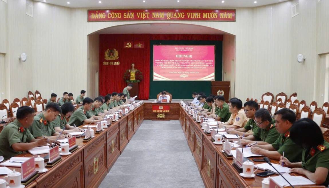 Thanh tra Cơ yếu công bố Quyết định thanh tra tại Công an Lai Châu: đánh giá đúng, phát hiện đúng, kiến nghị đúng	
