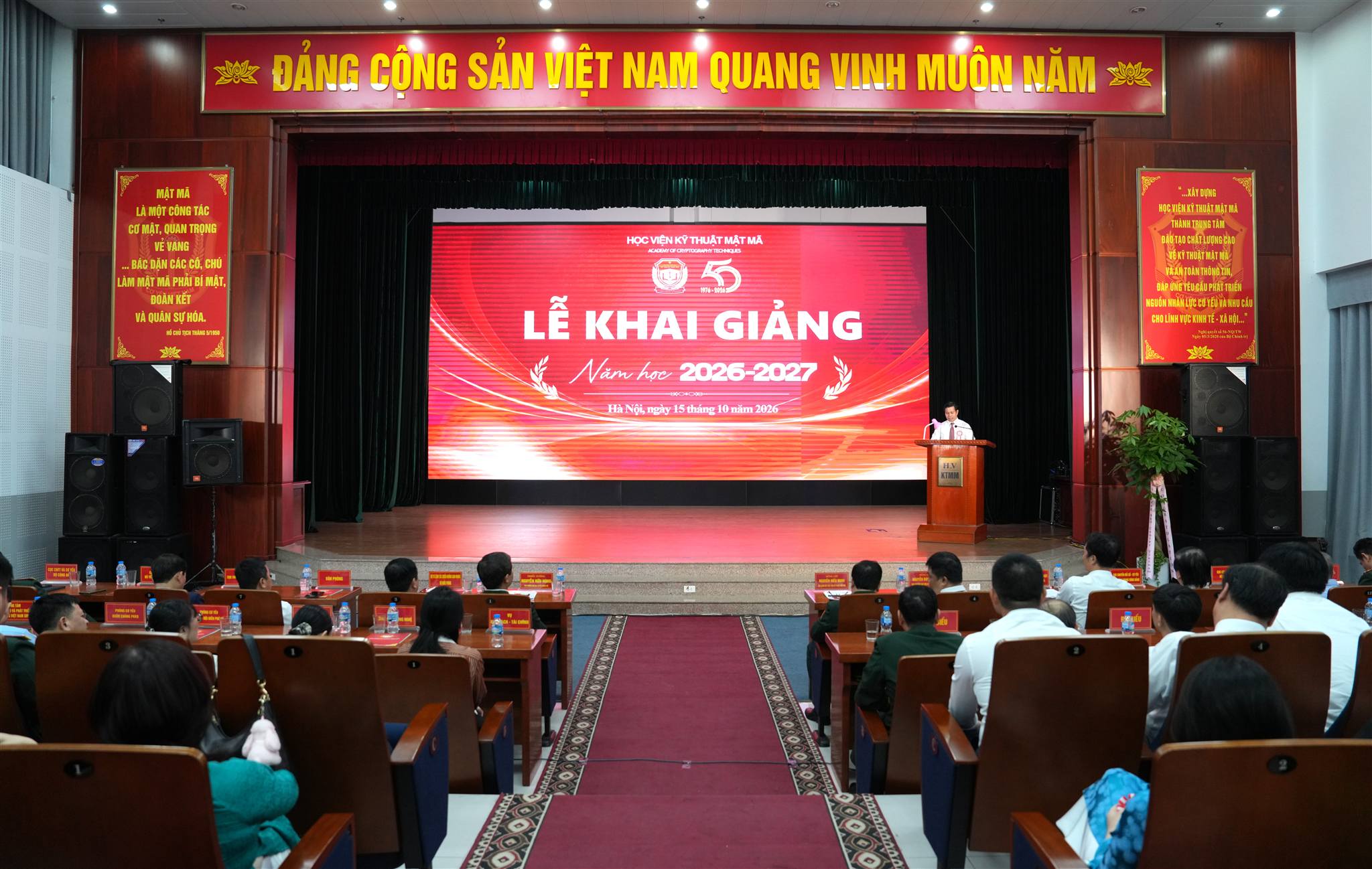 Học viện Kỹ thuật mật mã khai giảng năm học 2026-2027: Đổi mới đào tạo, nâng cao năng lực tự chủ